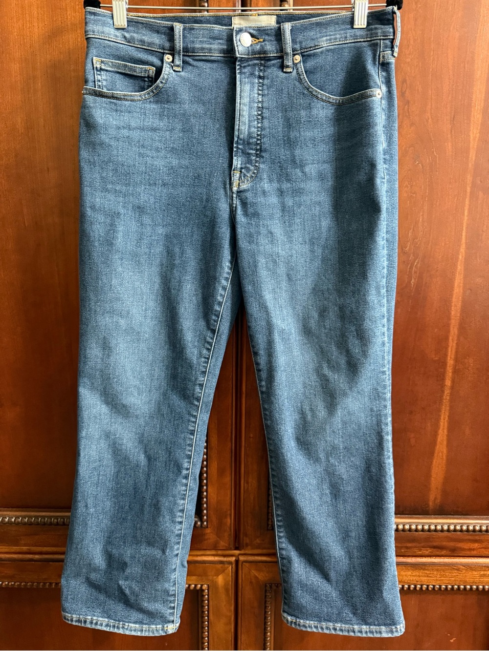 Everlane  Straight Jeans in Medium Blue Denim